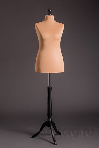 MDT-9 R (48-50) Манекен портновский мягкий женский телесный на деревянной подставке