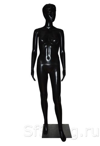 МПЧ-1 R Манекен ростовой черный женский пластиковый